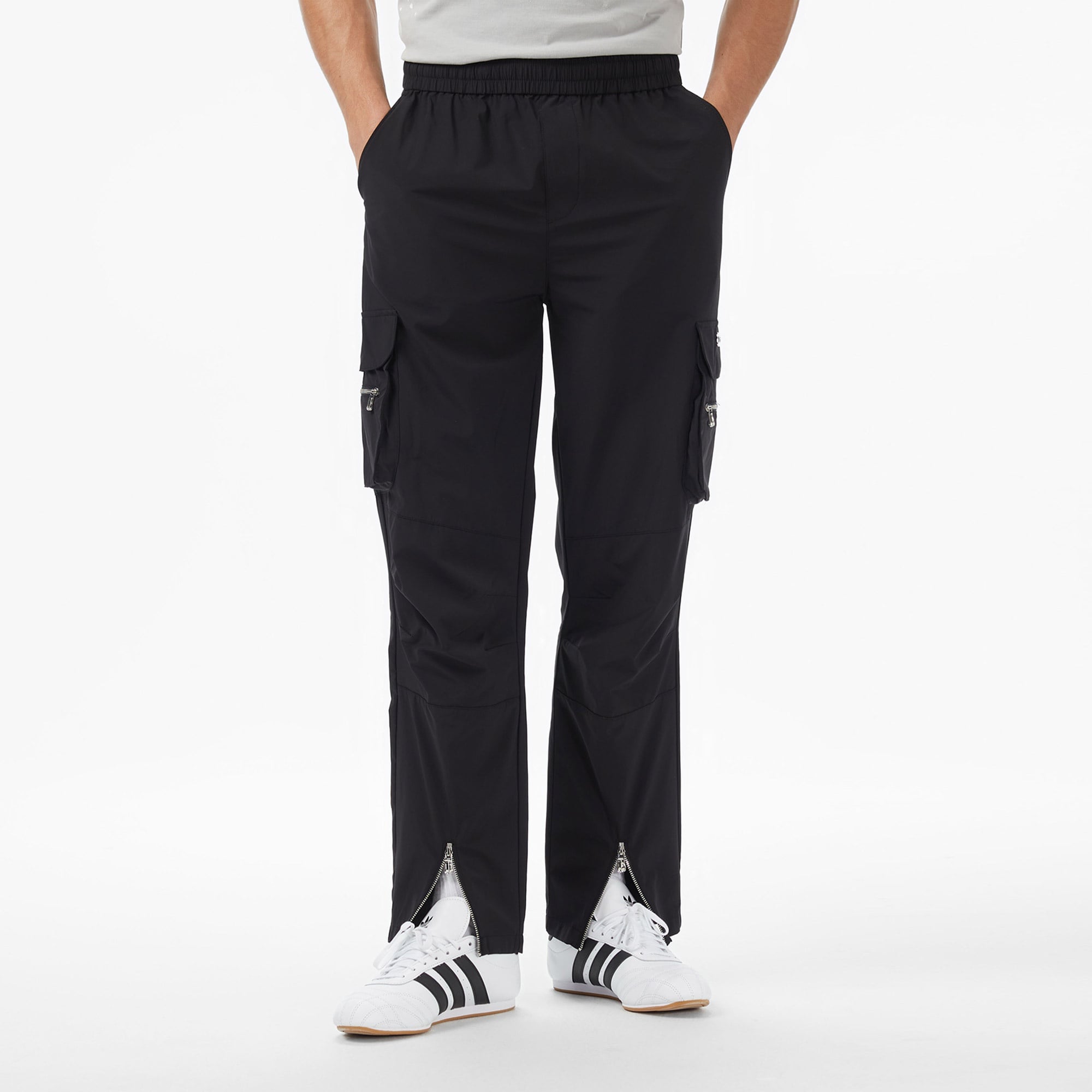 Les Benjamins Classics Tapered Fit Erkek Siyah Kargo Pantolon