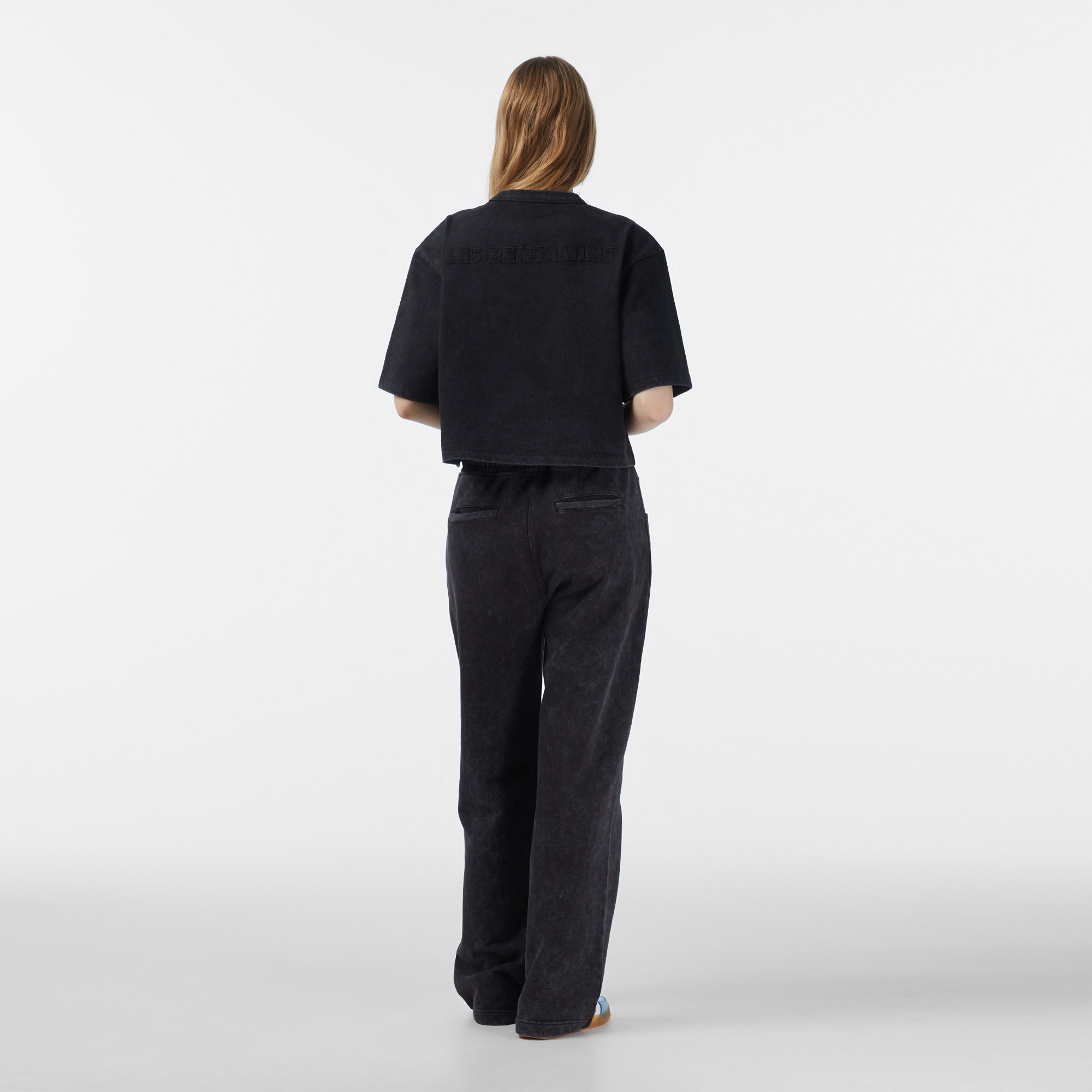 Les Benjamins Relaxed Fit Kadın Siyah Eşofman Altı