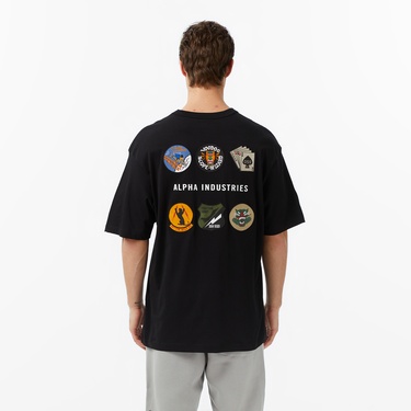  Alpha Indsutries Patched Erkek Siyah T-Shirt