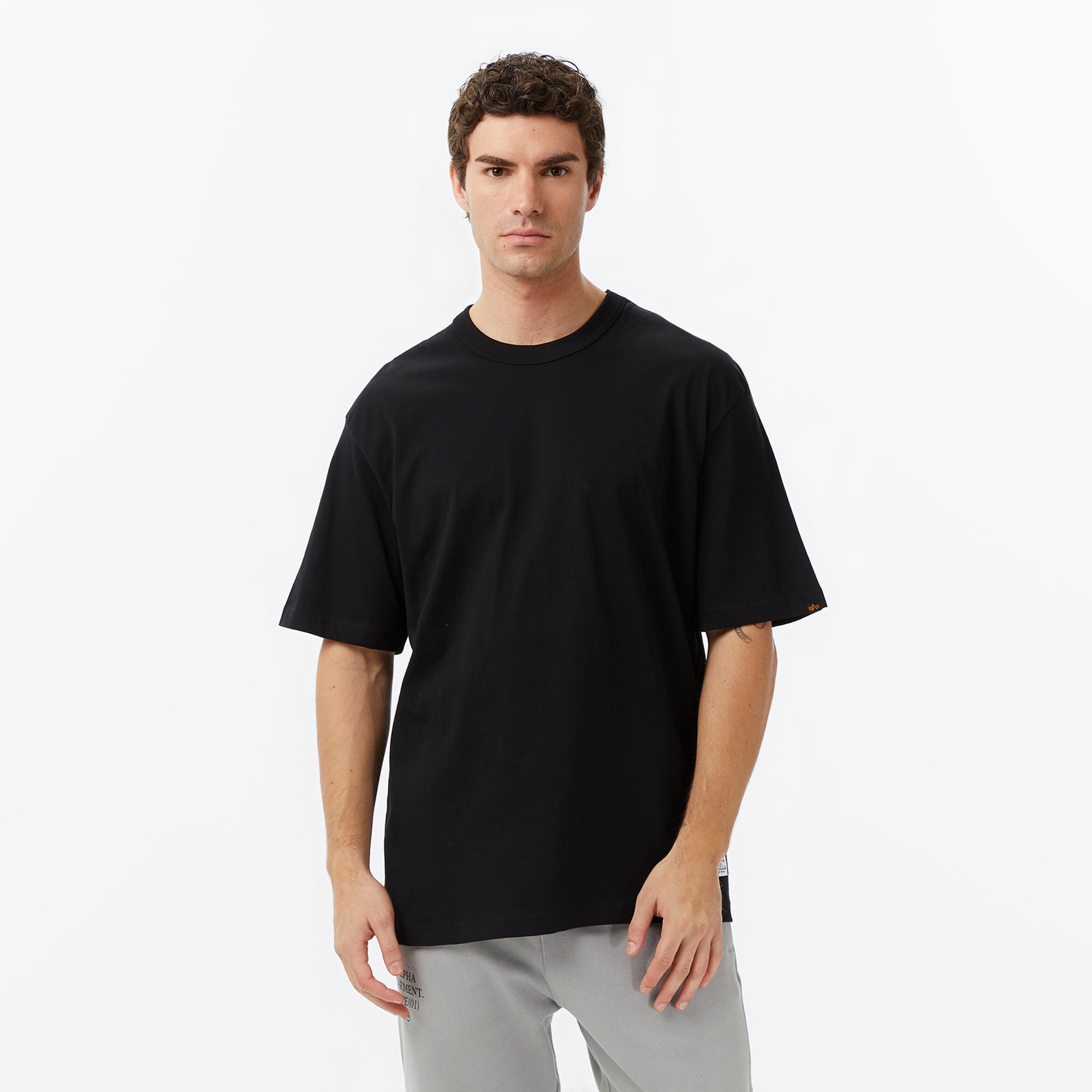 Alpha Indsutries Patched Erkek Siyah T-Shirt