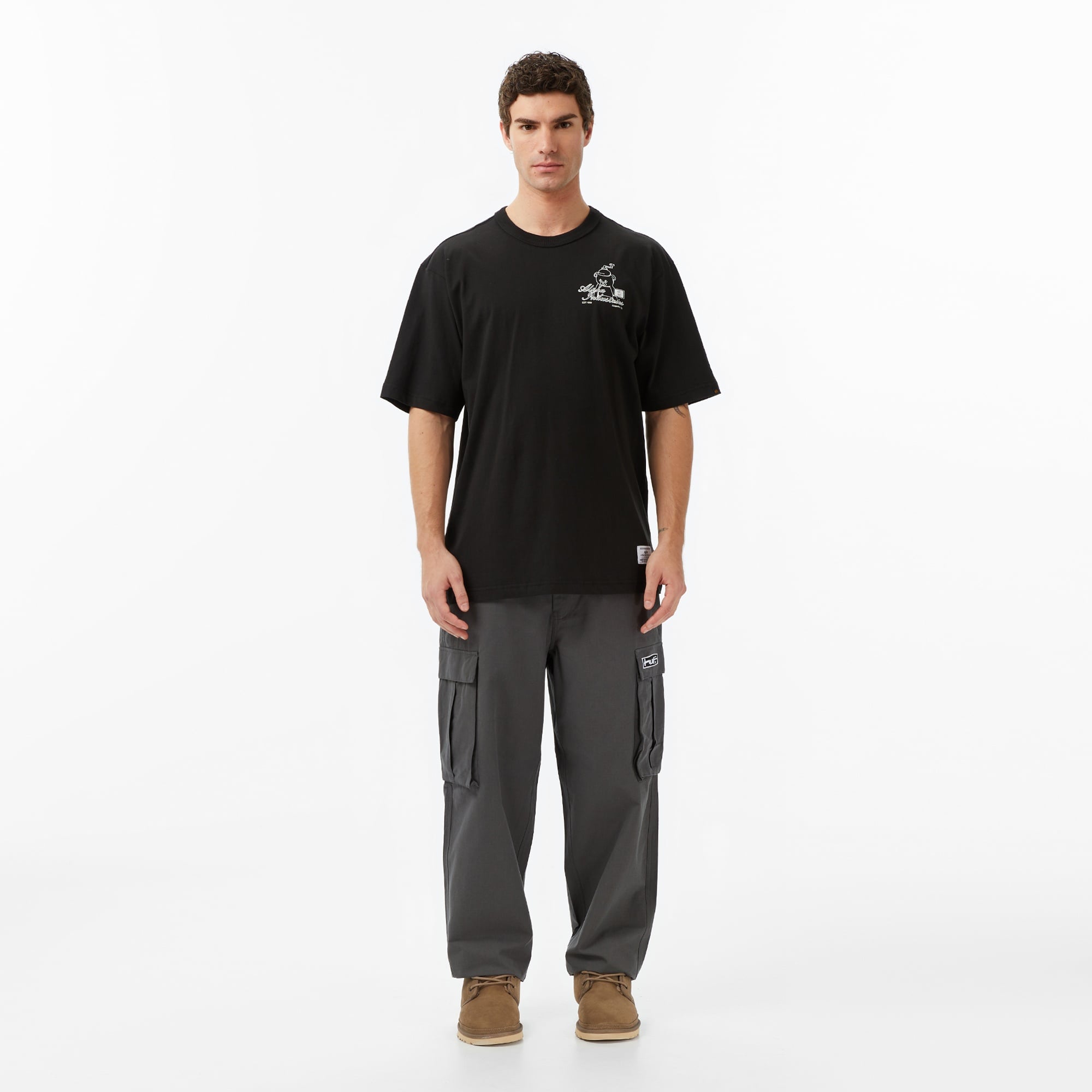 Alpha Industries Toy Bear Erkek Siyah T-Shirt
