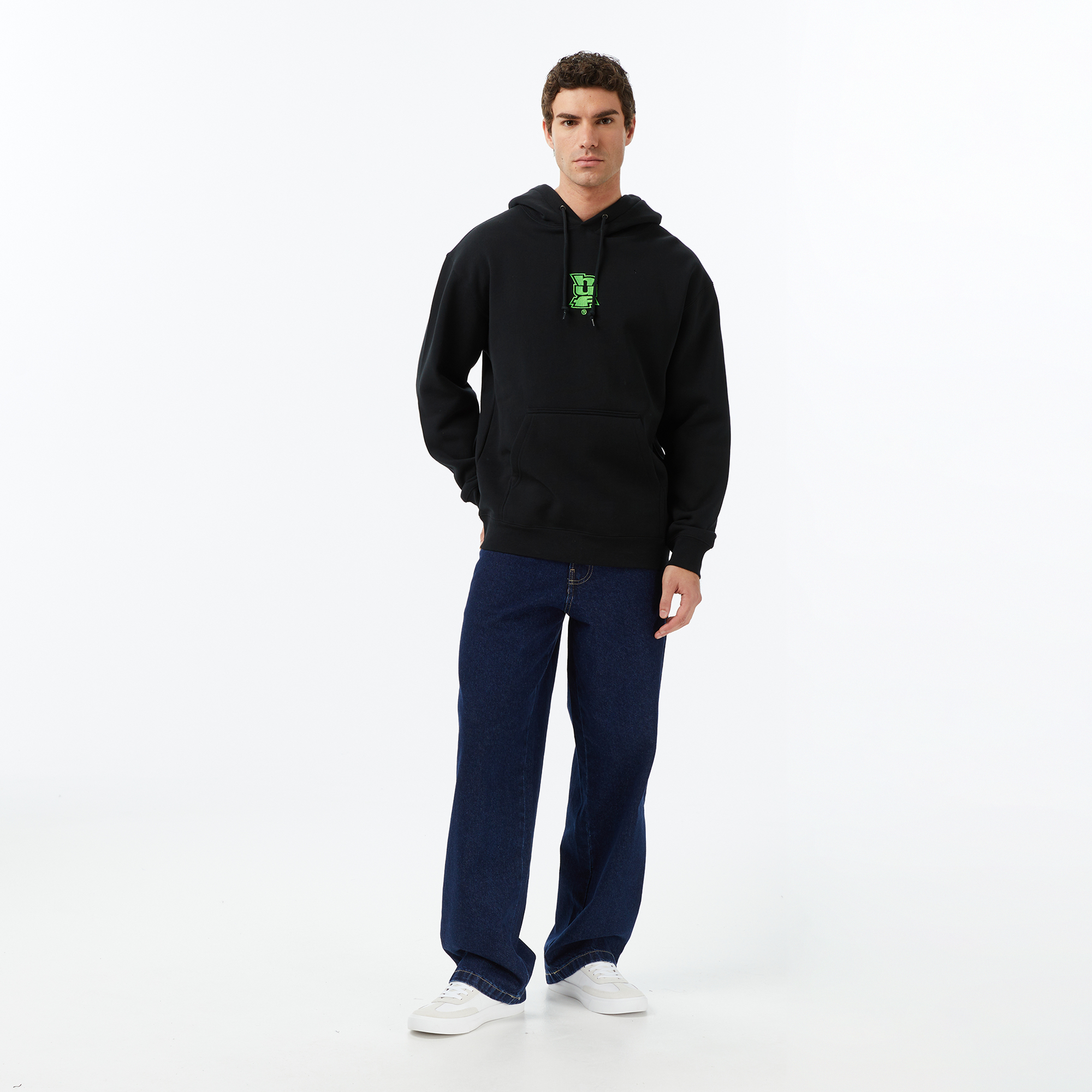  Huf Megablast Pullover Erkek Siyah Hoodie