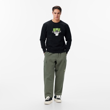 Huf Dazed Crewneck Erkek Siyah Sweatshirt