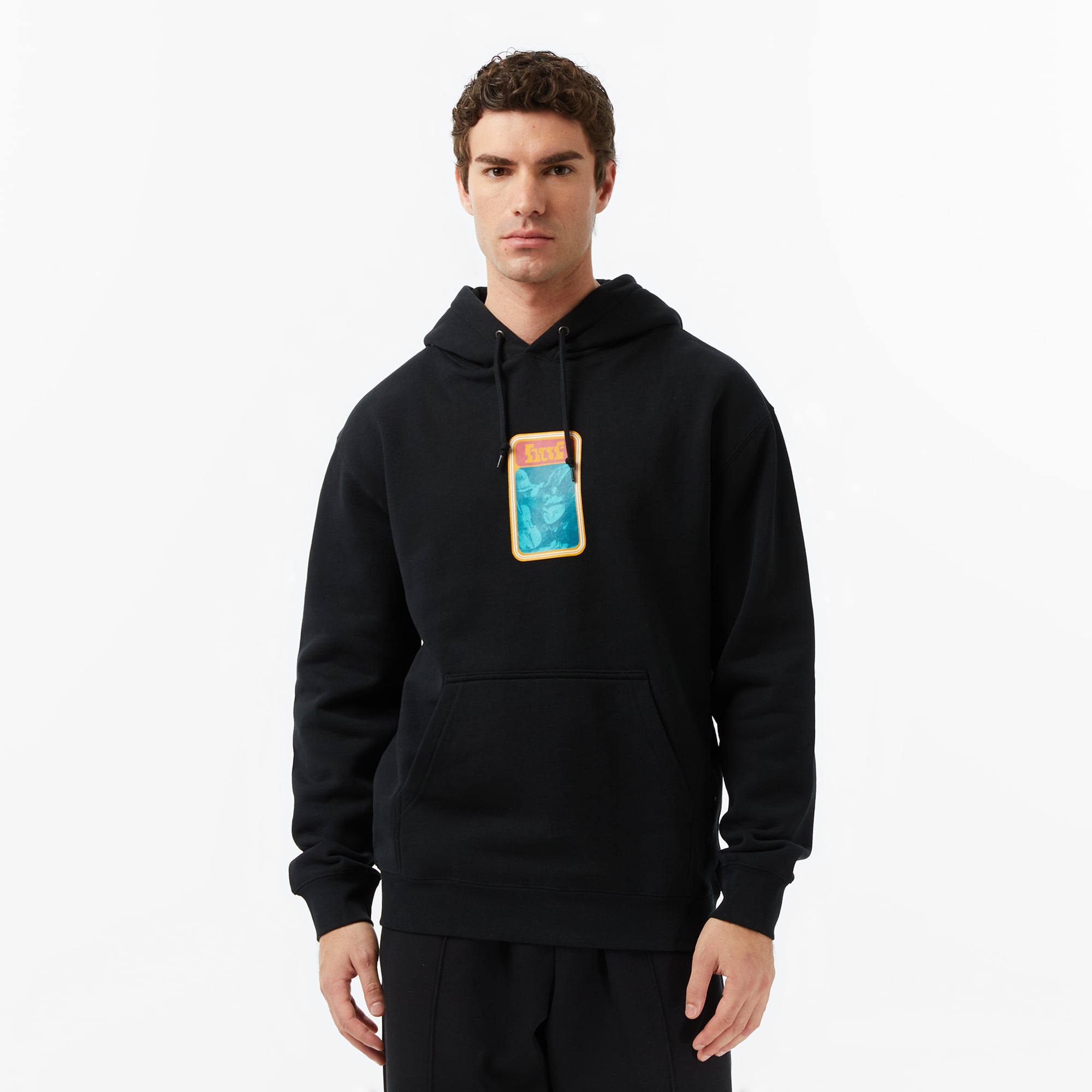  Huf Backstreet Angels Pullover Erkek Siyah Hoodie