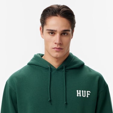  Huf Classic Pullover Erkek Yeşil Sweatshirt