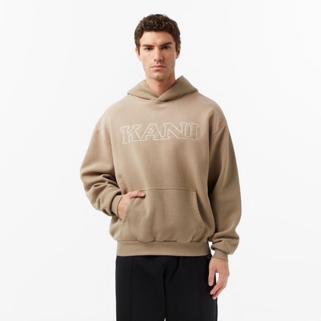  Karl Kani Retro Oversized Erkek Kahverengi Sweatshirt