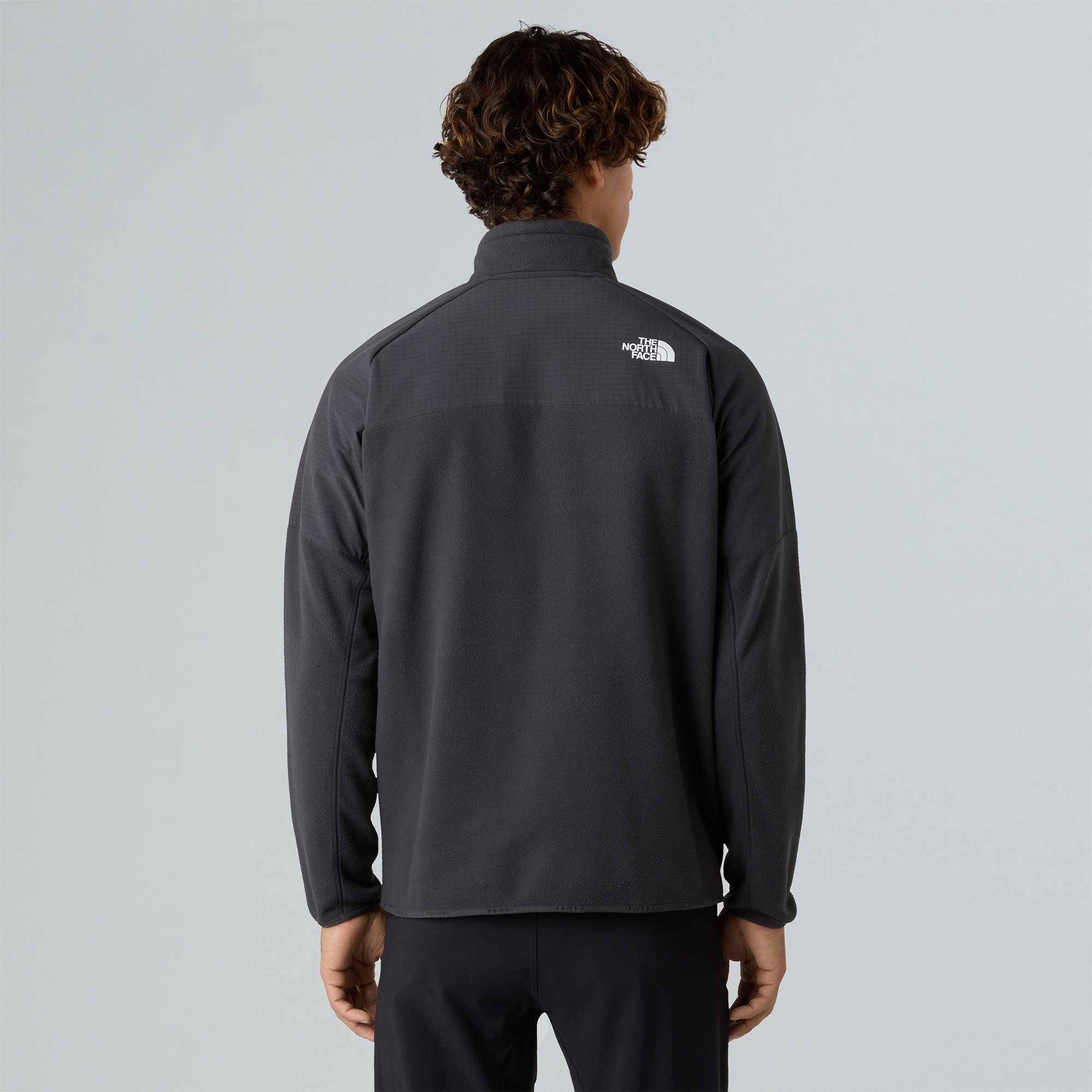 The North Face Glacier Heavyweight Half Zip Erkek Gri Polar