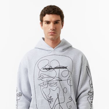  The Hundreds Live in Chaos Erkek Gri Sweatshirt