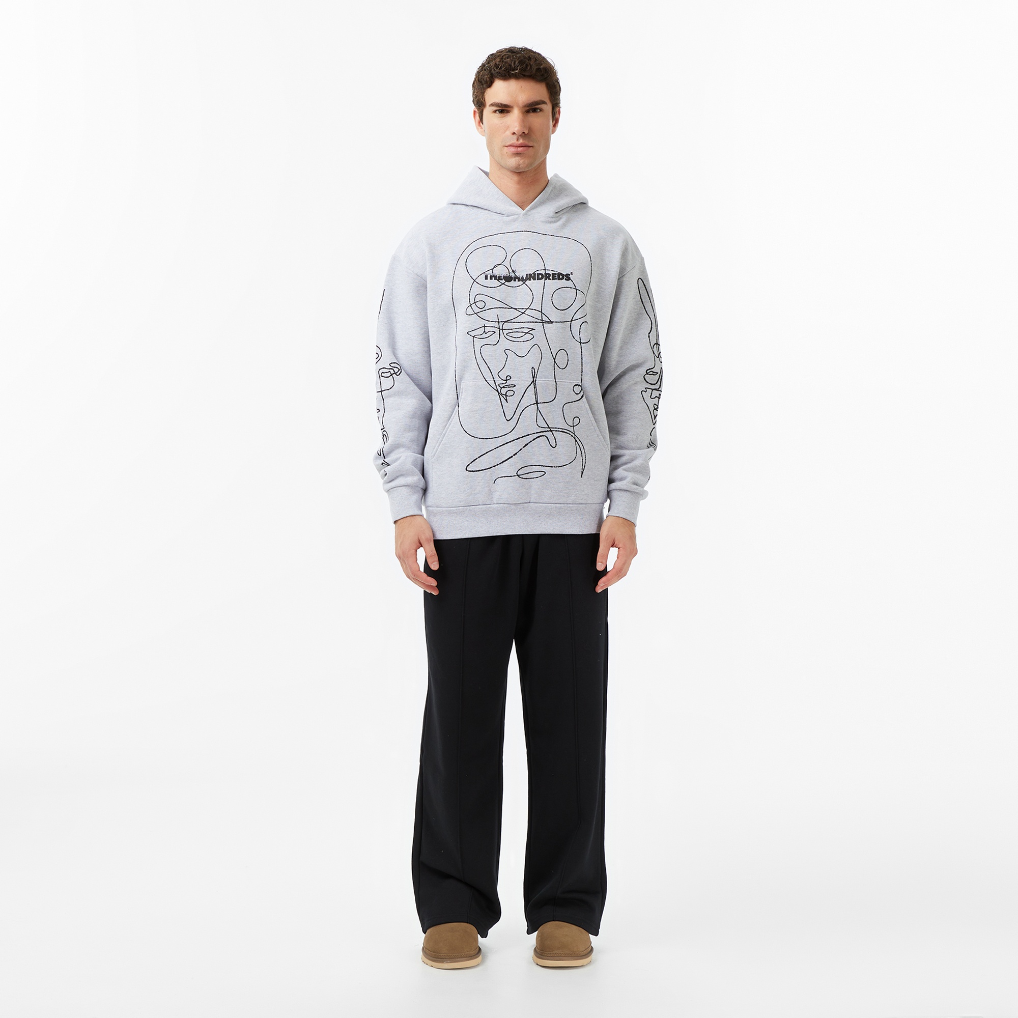 The Hundreds Live in Chaos Erkek Gri Sweatshirt