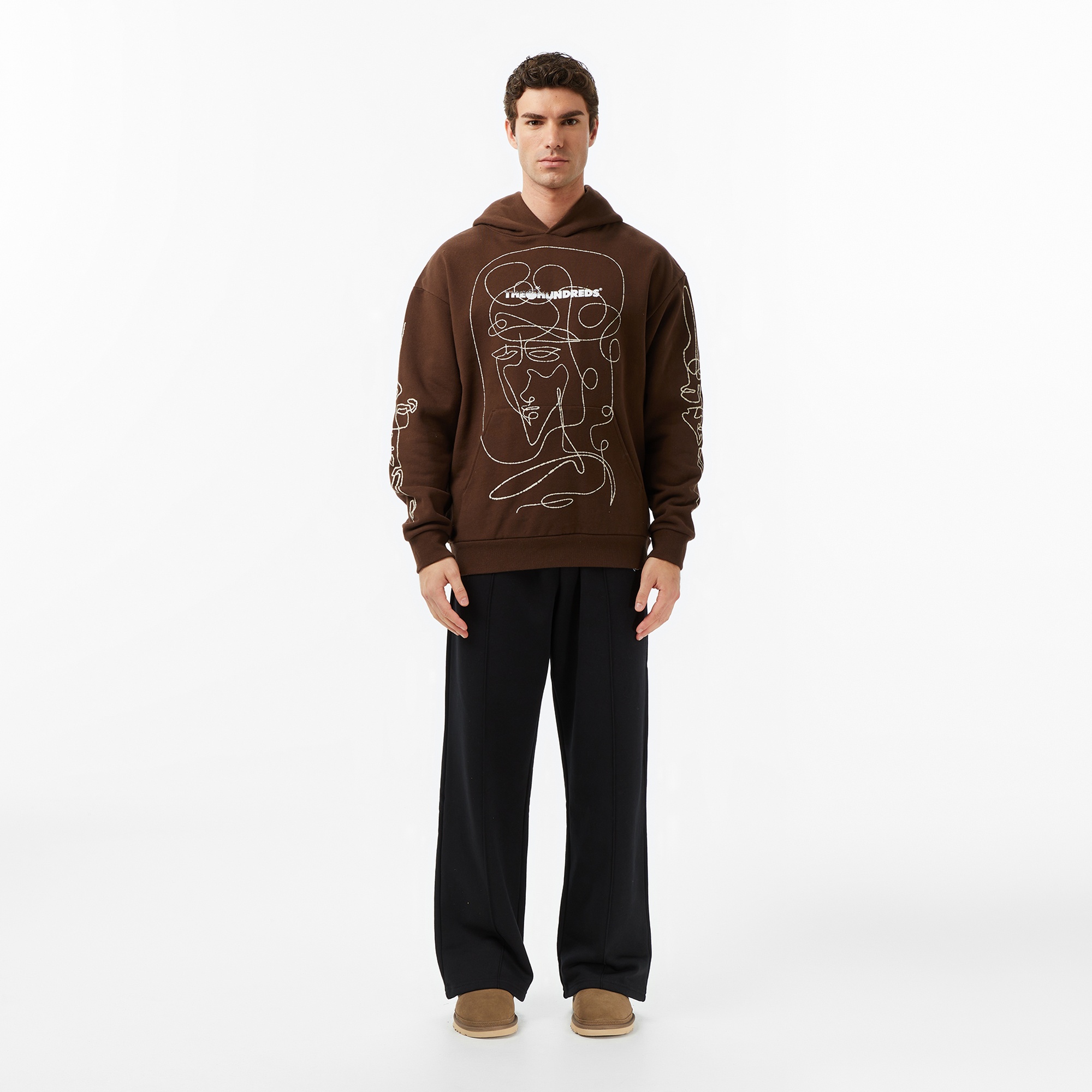 The Hundreds Live in Chaos Erkek Kahverengi Sweatshirt