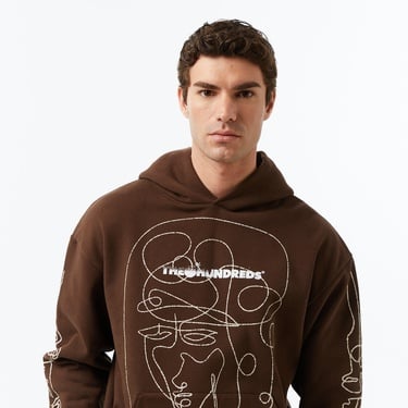 The Hundreds Live in Chaos Erkek Kahverengi Sweatshirt