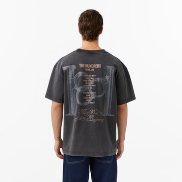  The Hundreds Monogram Erkek Siyah T-Shirt