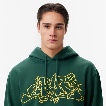  Huf Outlines Pullover Erkek Yeşil Sweatshirt