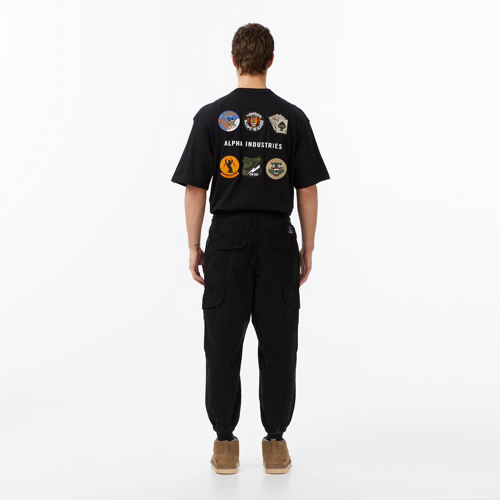 Alpha Industries Uniform Erkek Siyah Kargo Eşofman Altı