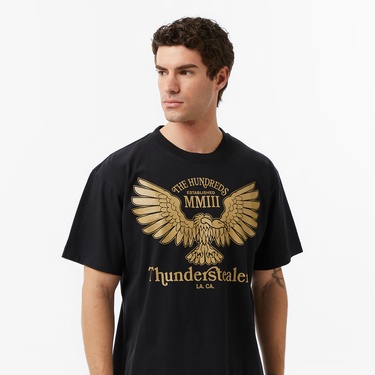  The Hundreds Live in Chaos Erkek Lacivert T-Shirt