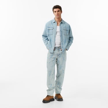  Huf Ceremony Denim Erkek Mavi Gömlek