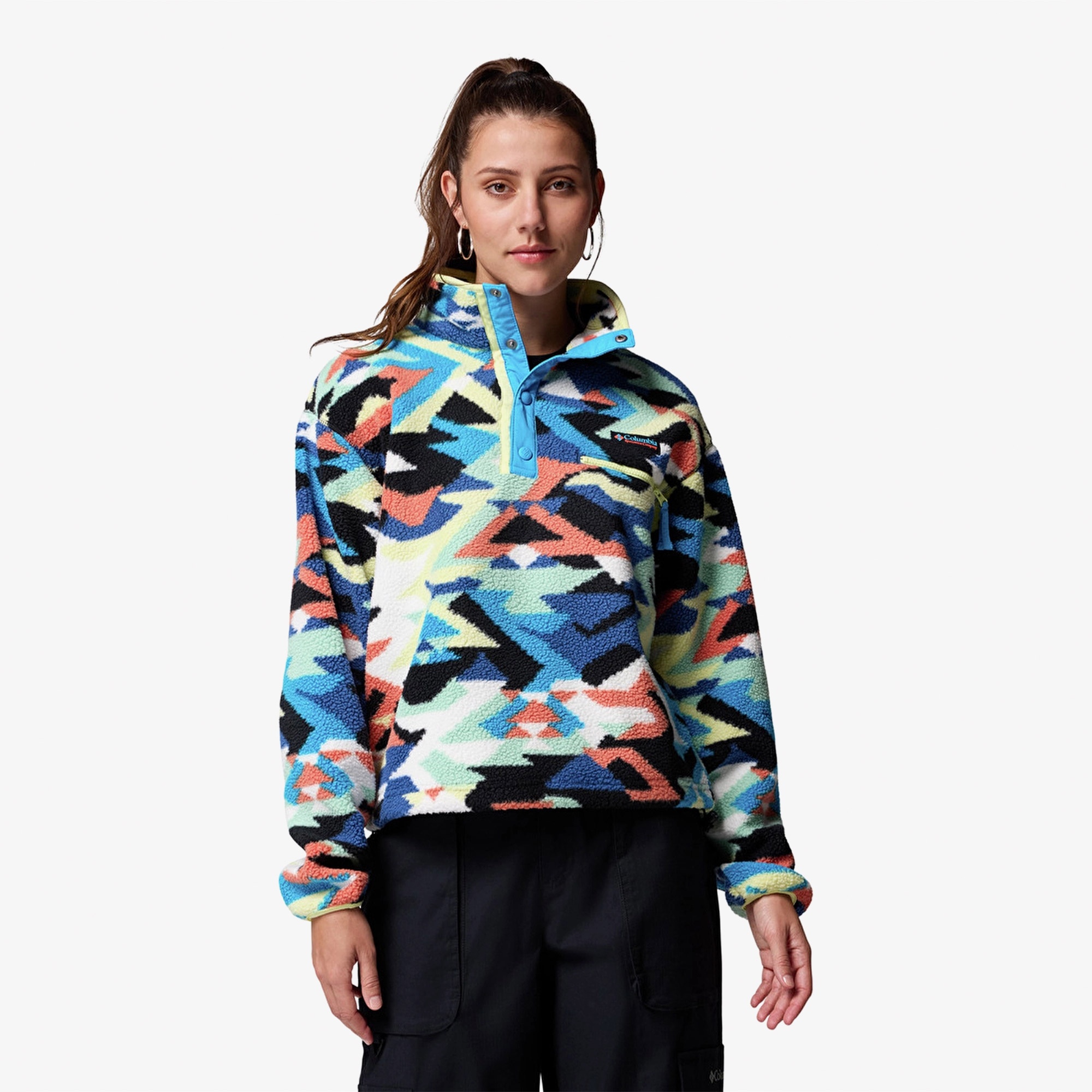 Columbia Helvetia II Kadın Mavi Sweatshirt