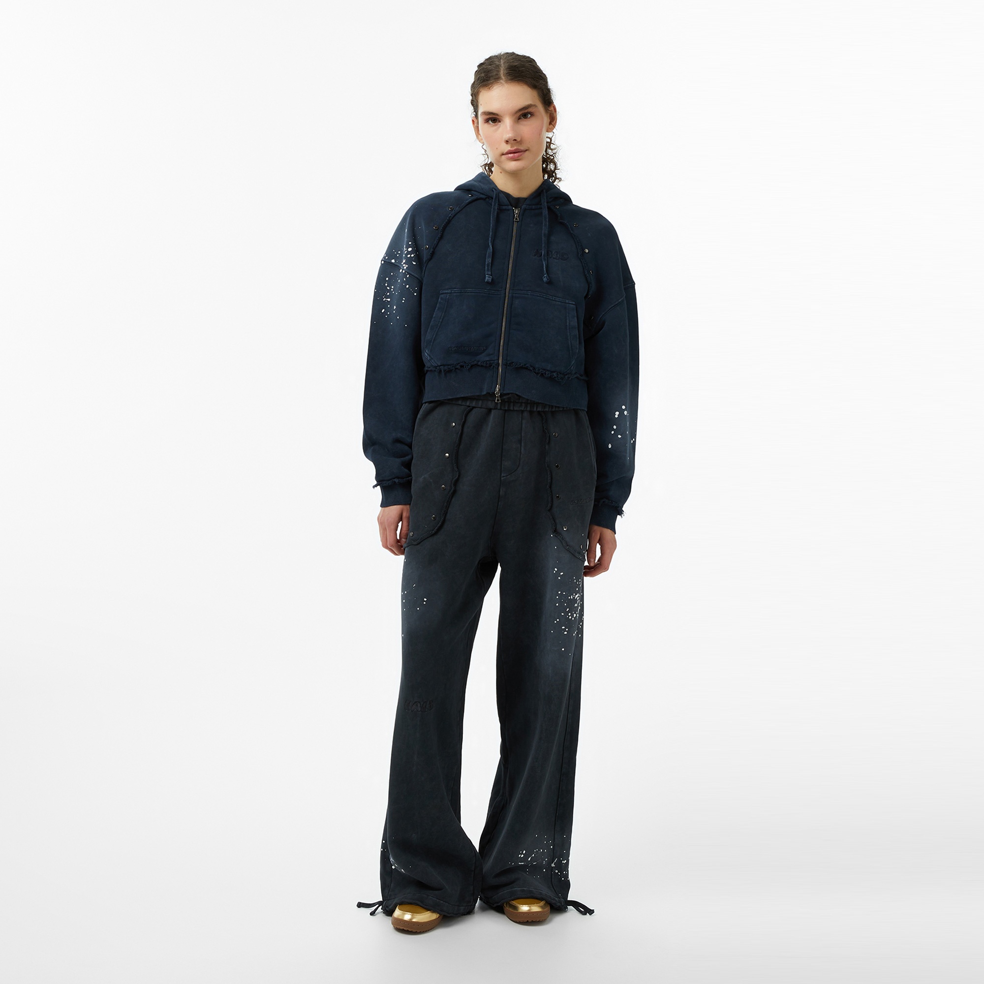 Les Benjamins Essentials 302 Kadın Mavi Sweatshirt