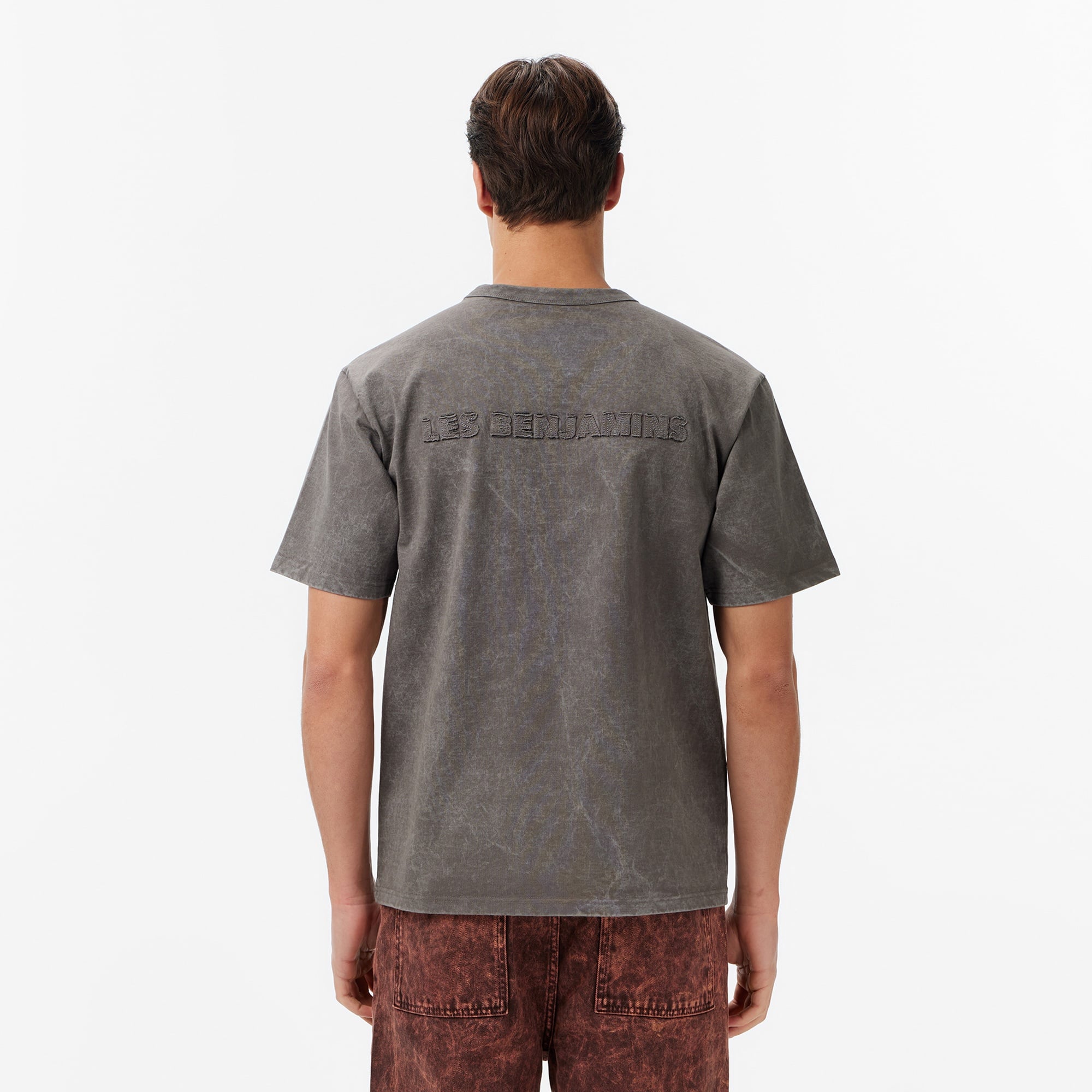 Les Benjamins Relaxed Fit Erkek Gri T-Shirt