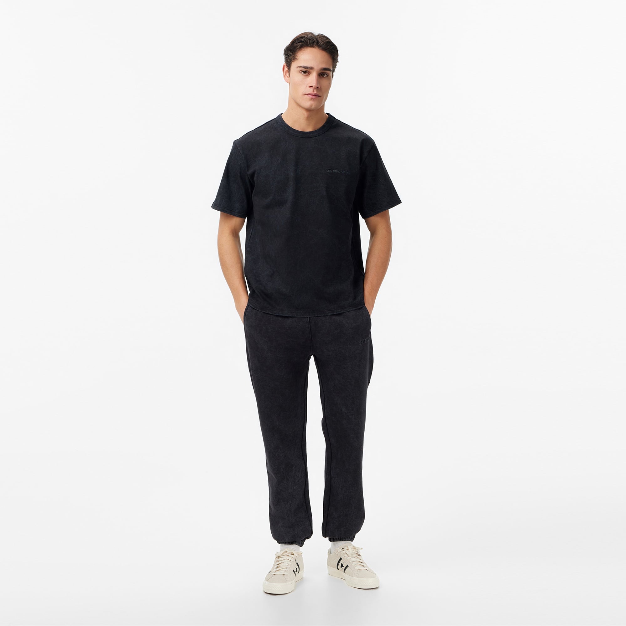 Les Benjamins Relaxed Fit Erkek Siyah T-Shirt