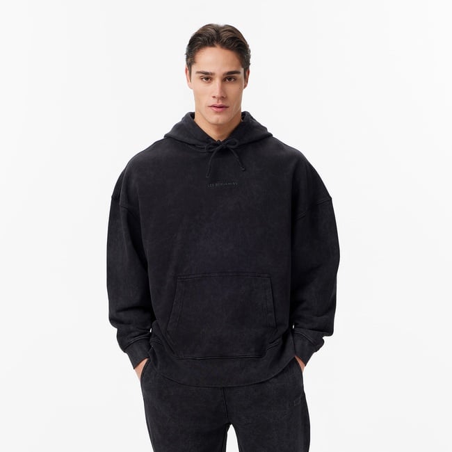  Les Benjamins Oversize Fit Erkek Siyah Hoodie