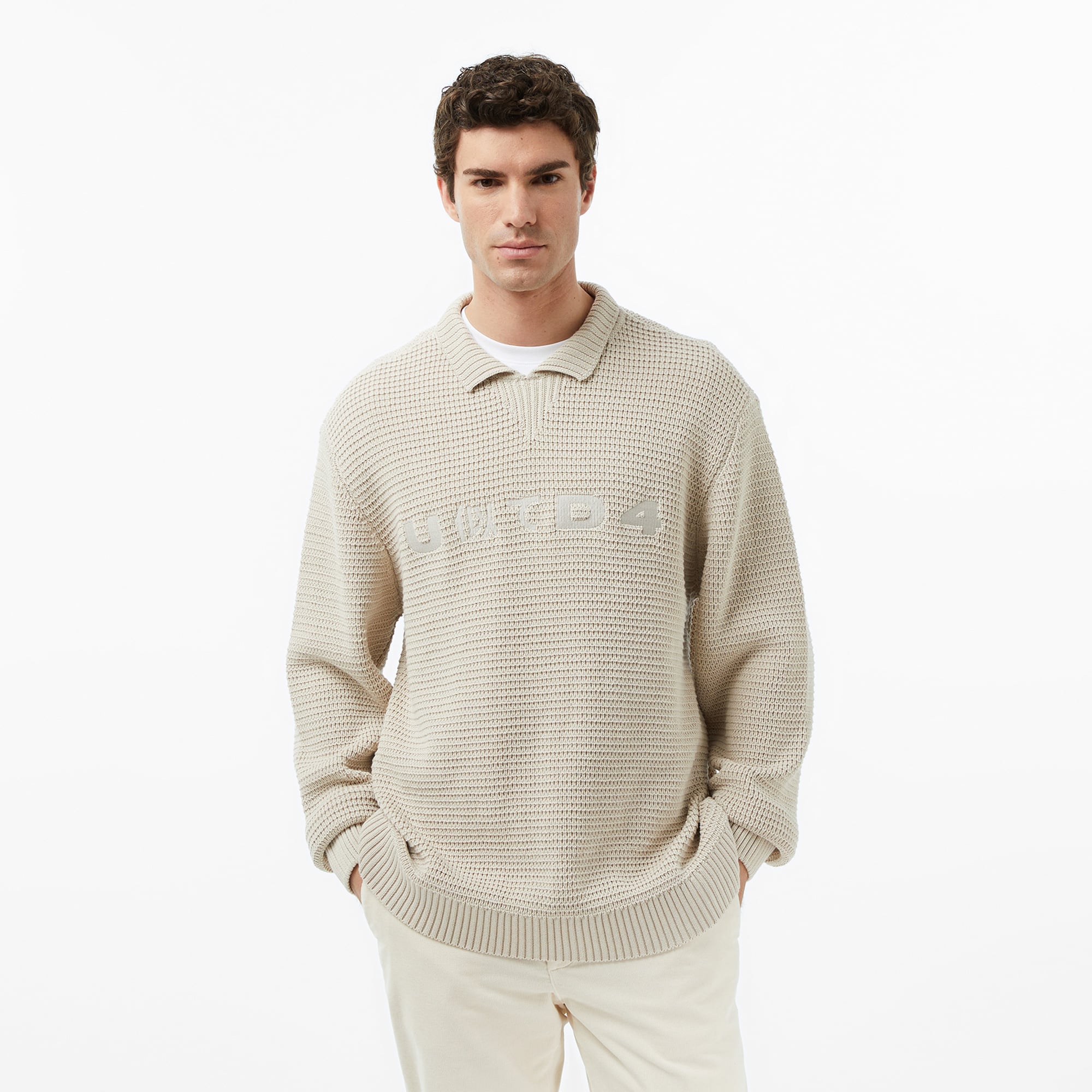  UNITED4 Erkek Krem Triko