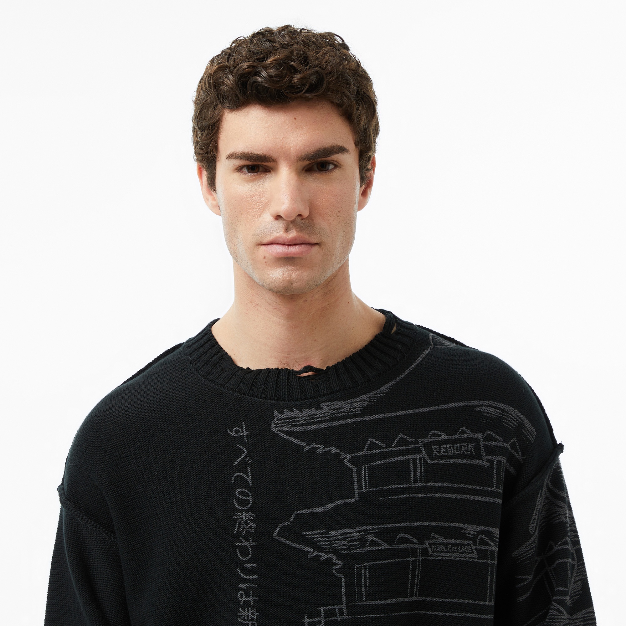 UNITED4 Erkek Siyah Triko