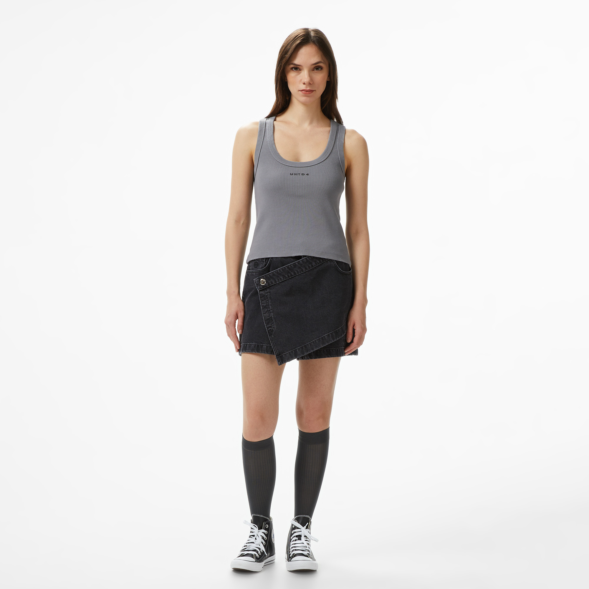  UNITED4 Essentials Kadın Siyah Etek