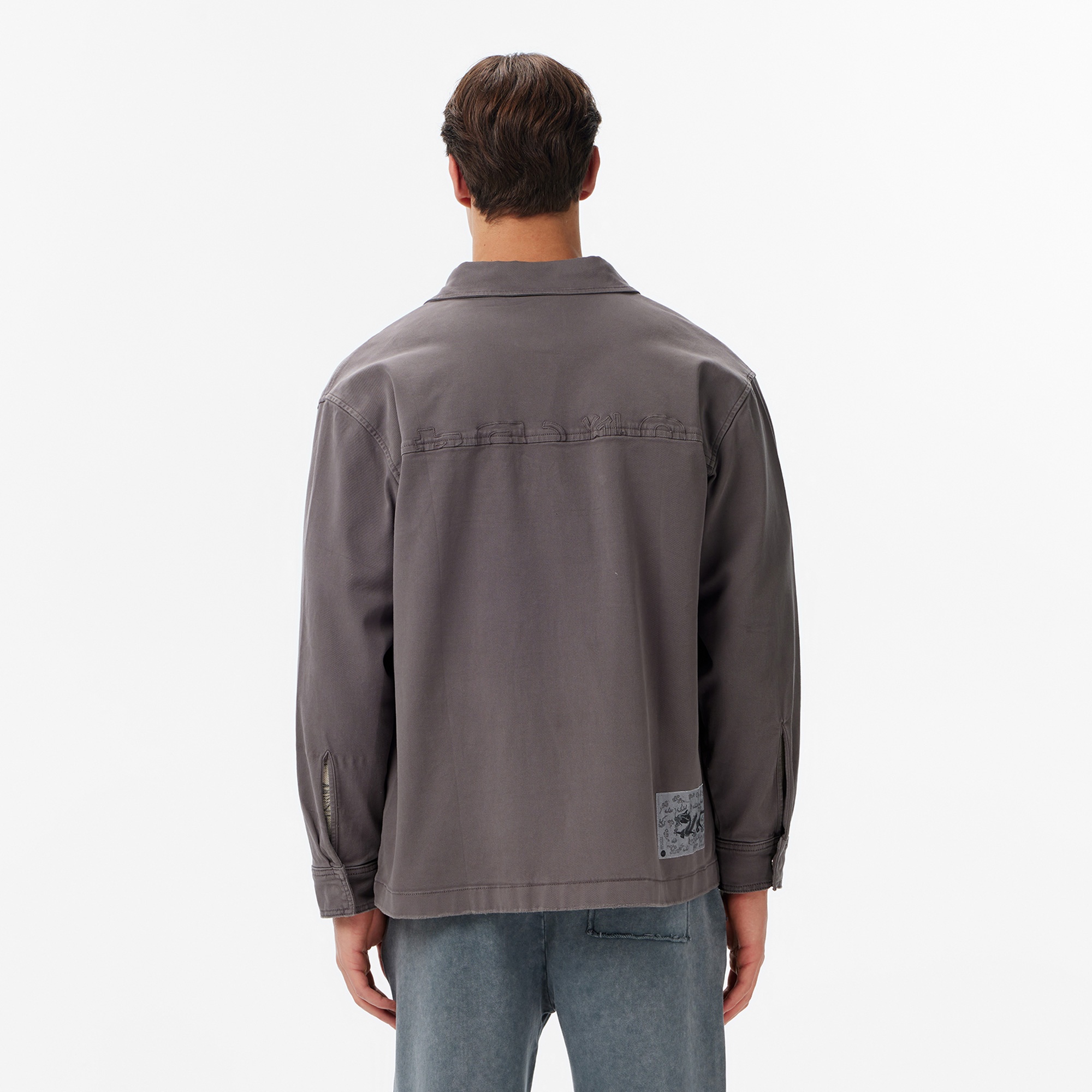 UNITED4 Essentials Erkek Gri Gömlek