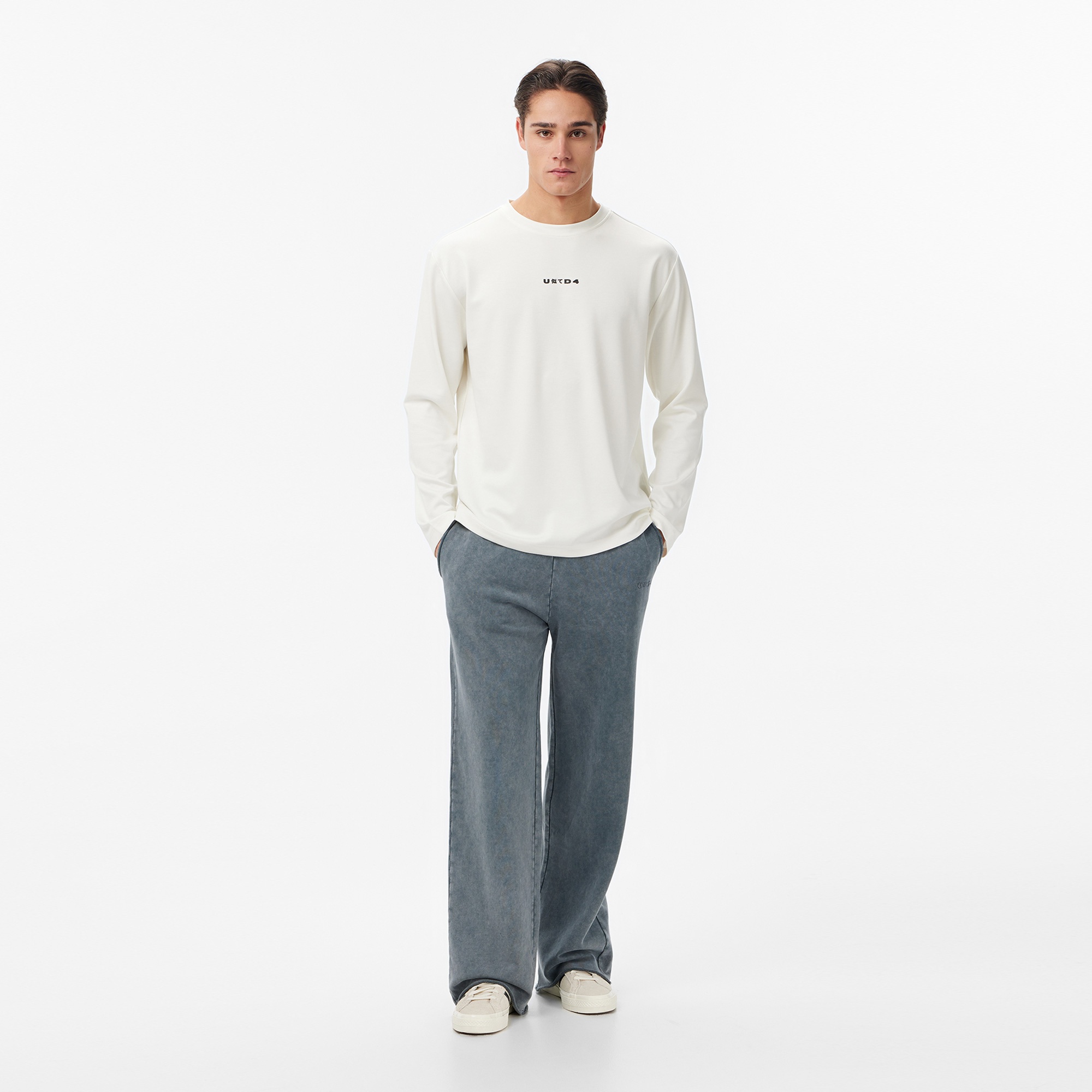 UNITED4 Essentials Erkek Bej T-Shirt