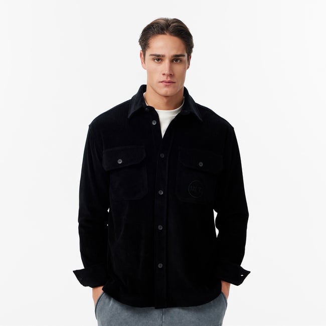  UNITED4 Essentials Erkek Siyah Gömlek