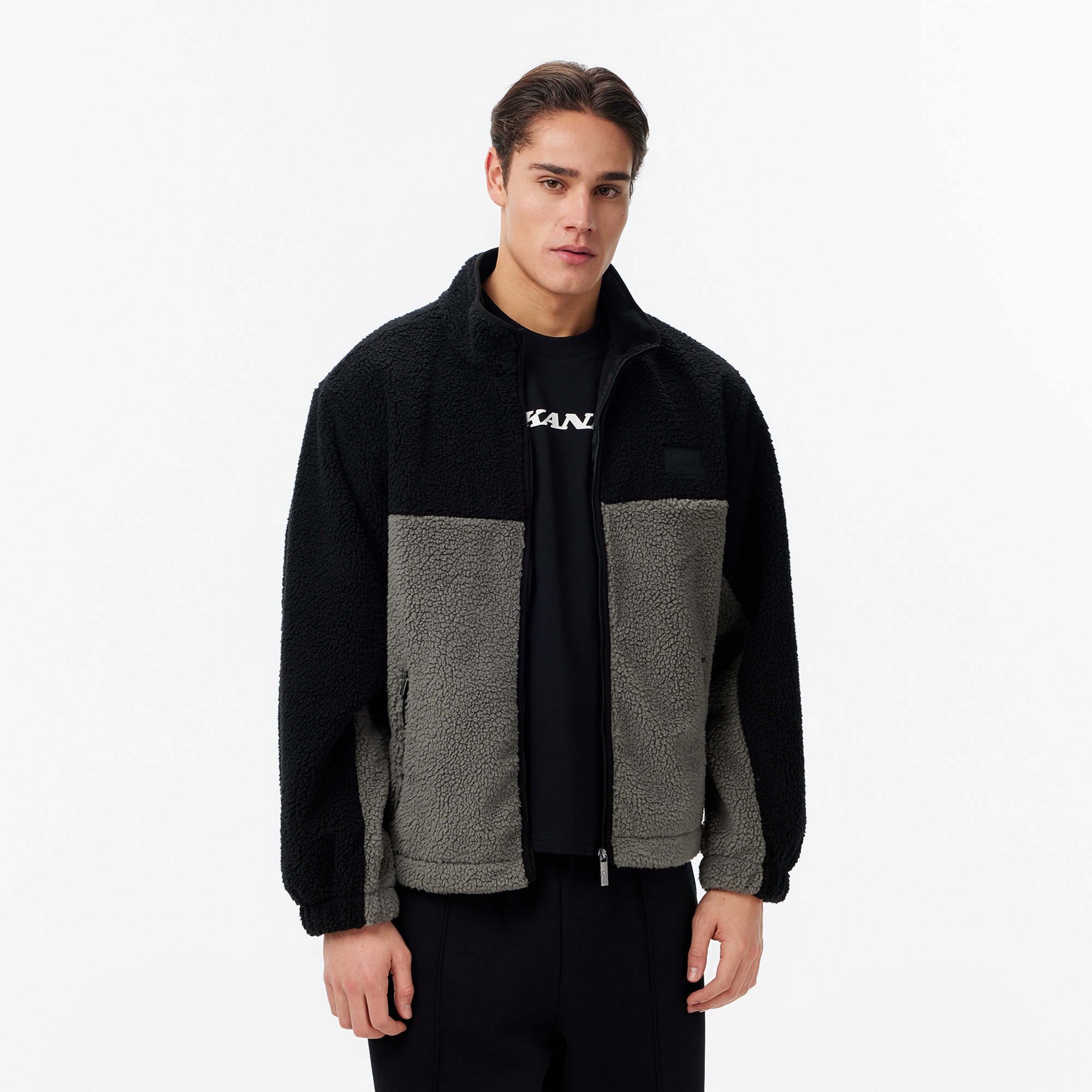 Karl Kani Siganture Rubber Patch Erkek Siyah Ceket