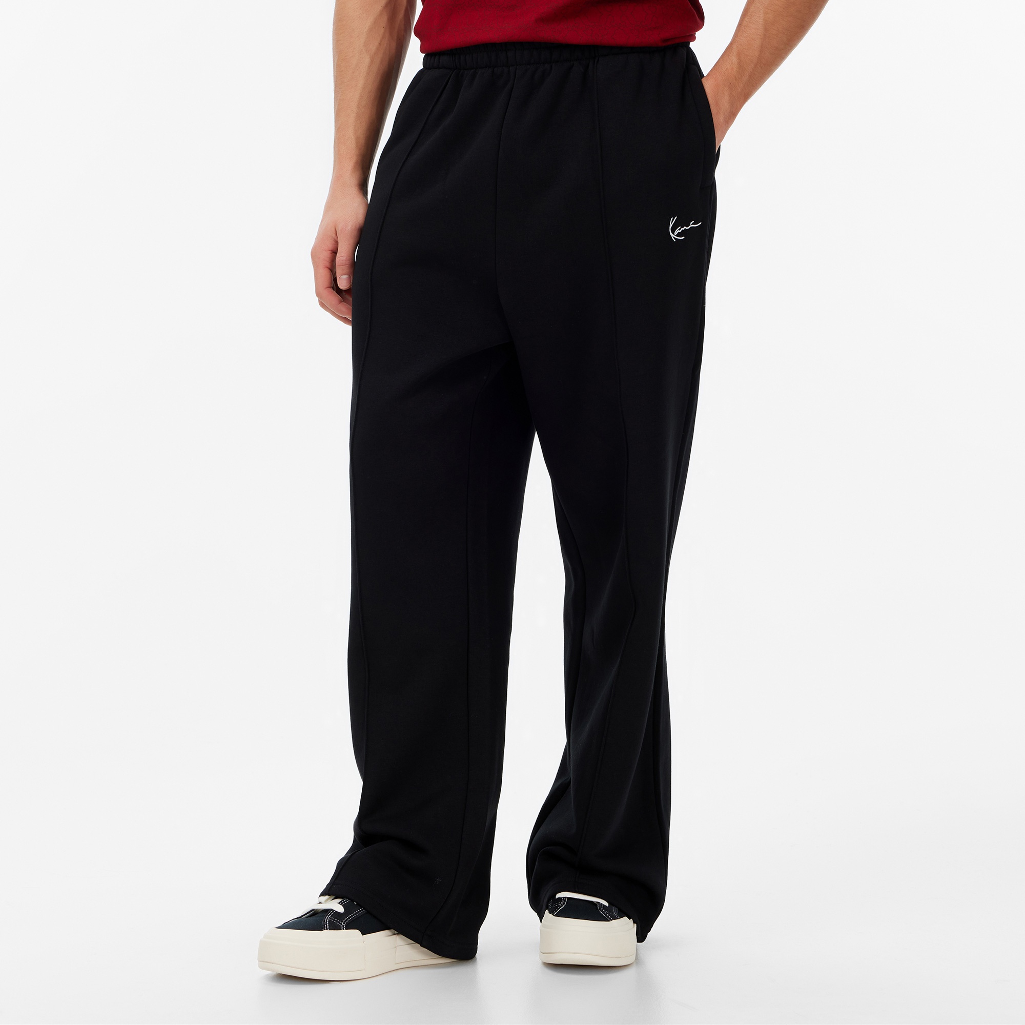 Karl Kani Signature Straight Leg Erkek Siyah Eşofman Altı