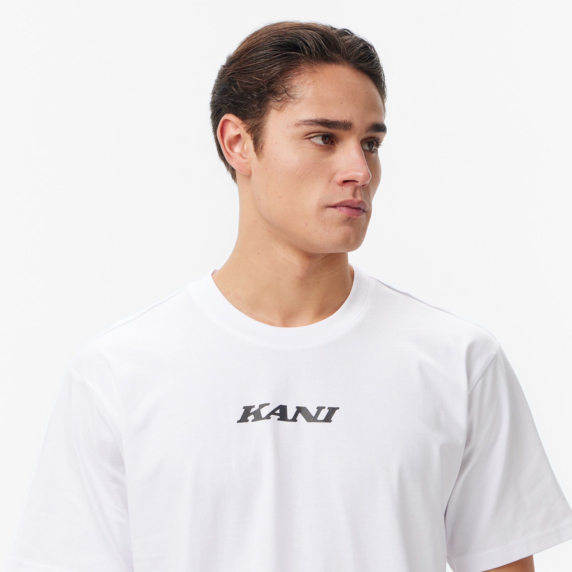 Karl Kani Retro Patch Print Erkek Beyaz T-Shirt