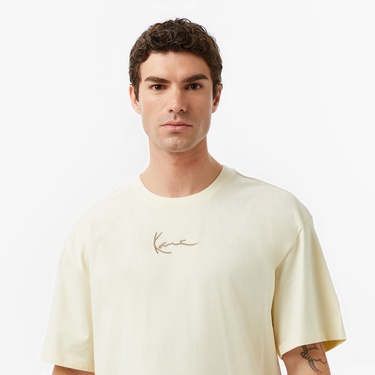  Karl Kani Signature Erkek Bej T-Shirt