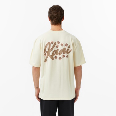  Karl Kani Signature Erkek Bej T-Shirt