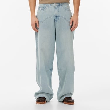  Karl Kani OG Washed Western Relaxed Baggy Erkek Mavi Pantolon