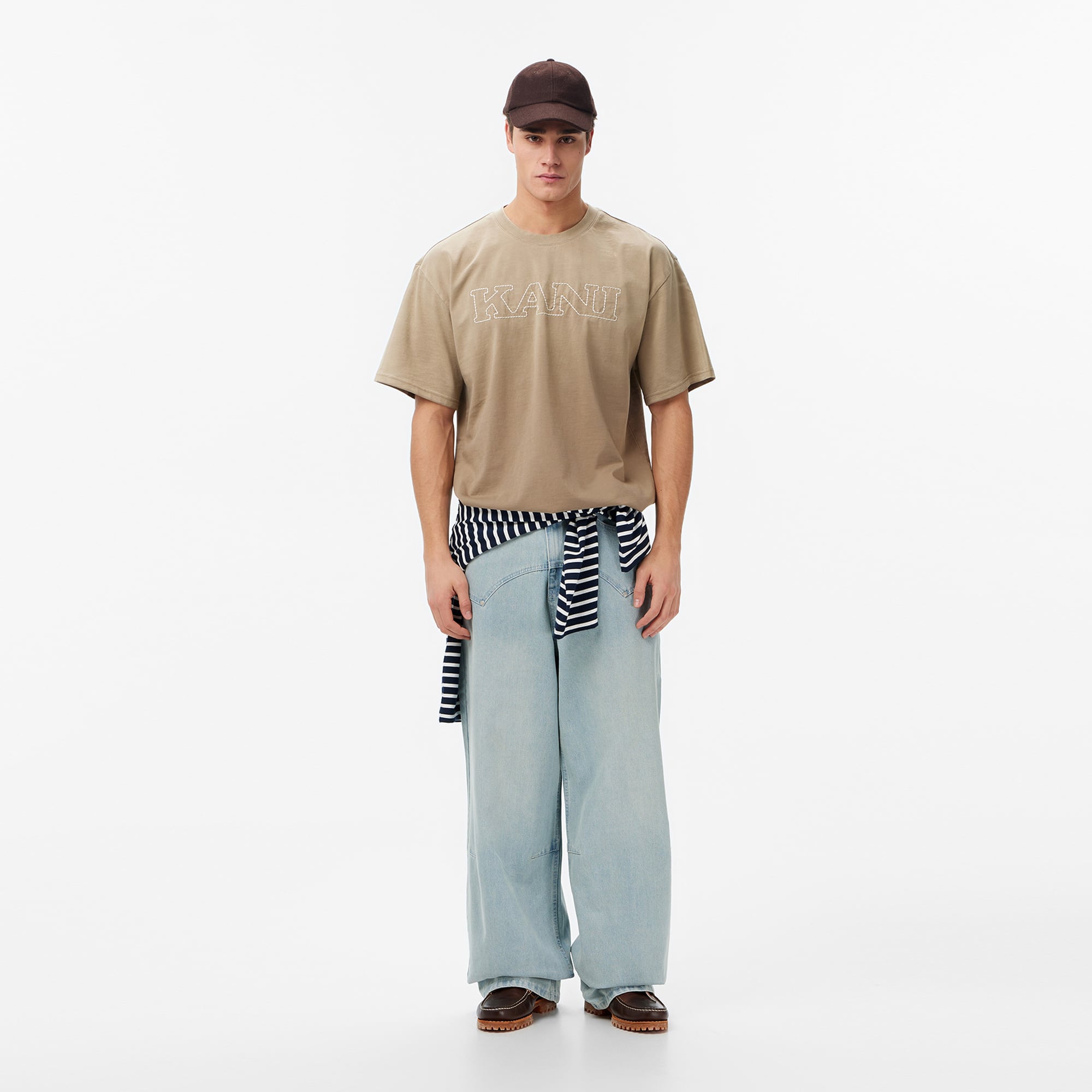  Karl Kani OG Washed Western Relaxed Baggy Erkek Mavi Pantolon