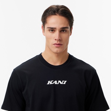  Karl Kani Retro Patch Print Erkek Siyah T-Shirt