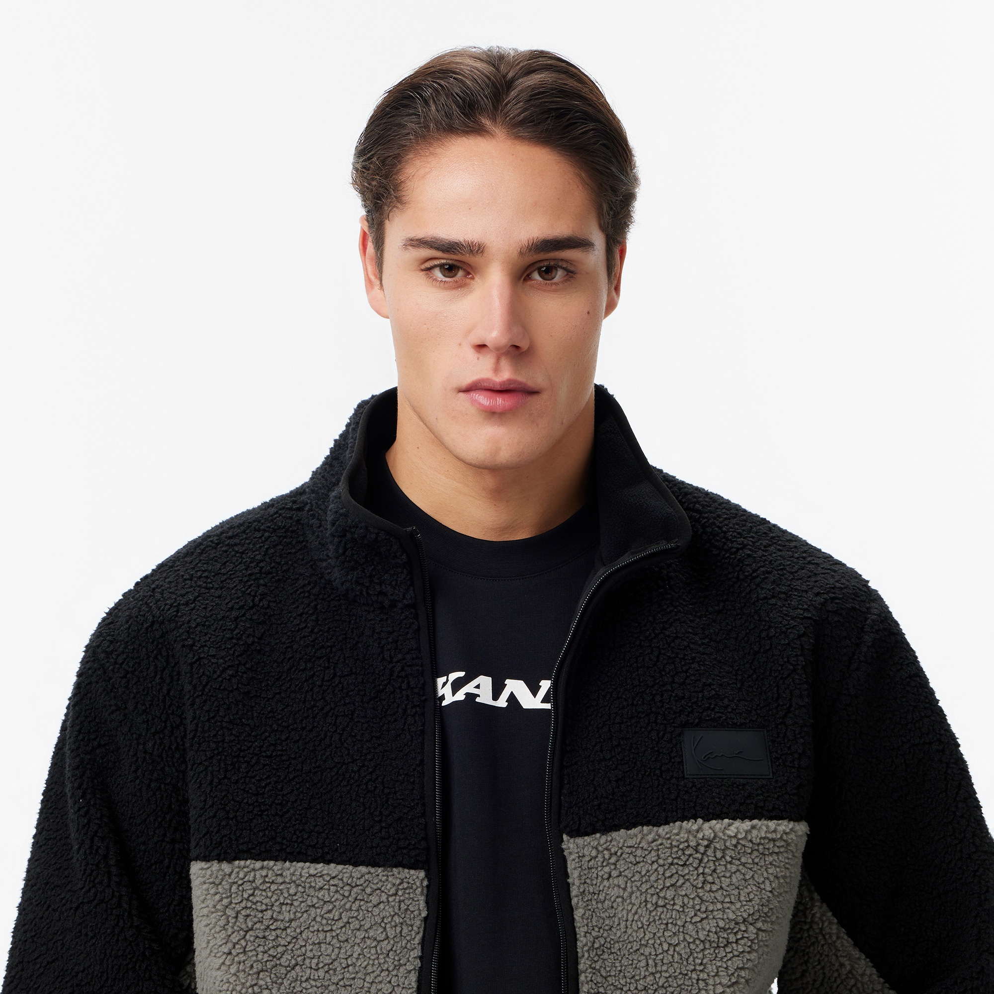 Karl Kani Siganture Rubber Patch Erkek Siyah Ceket