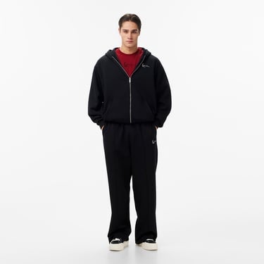  Karl Kani Small Chest Signature Essential Oversized Zip Erkek Siyah Sweatshirt