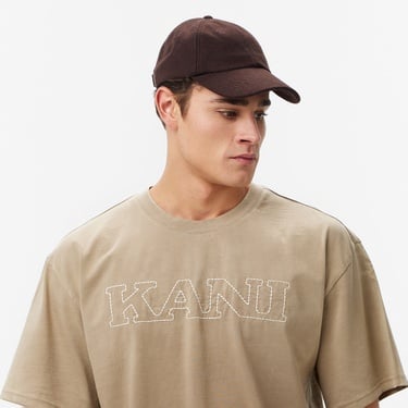  Karl Kani Retro Washed Denim Erkek Kahverengi T-Shirt