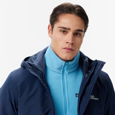  Jack Wolfskin Texapore 3İn1 Erkek Krem Ceket