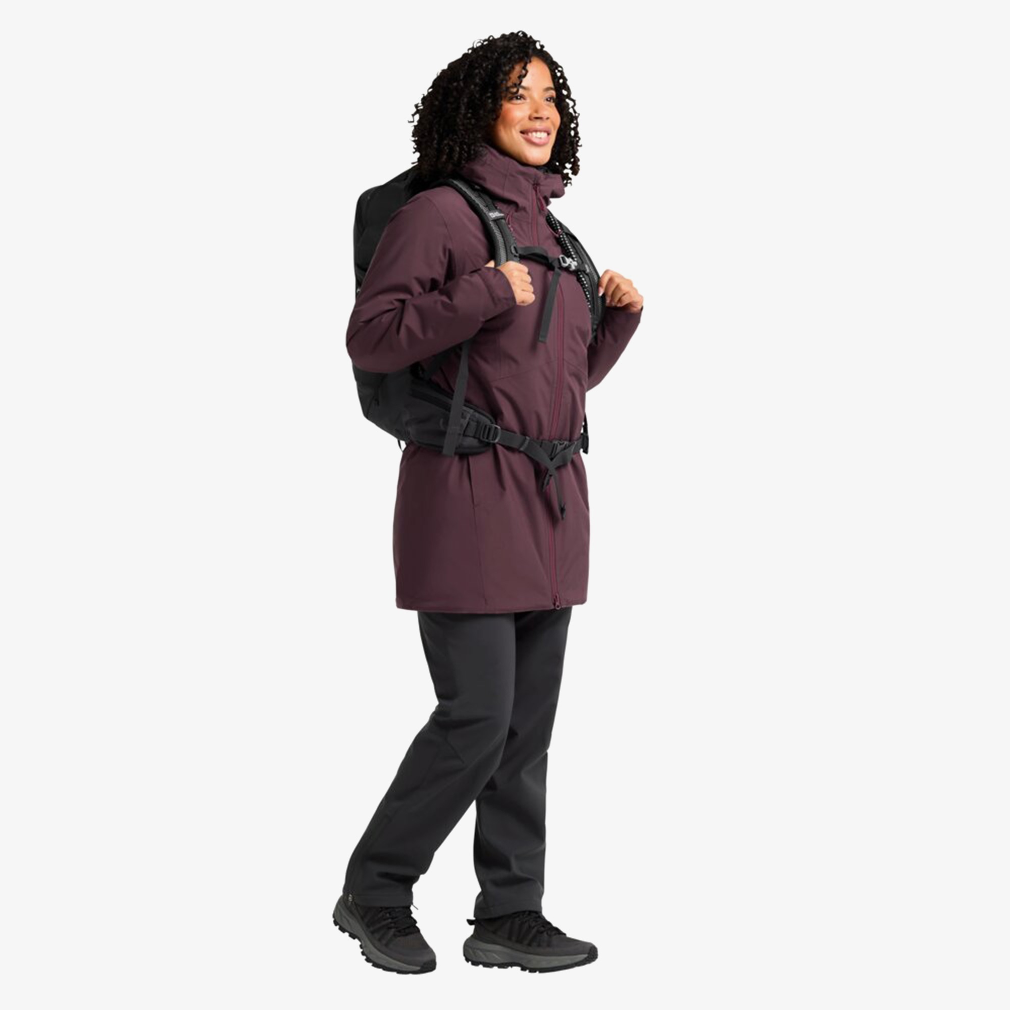 Jack Wolfskin Heidelstein Insulated Kadın Mor Ceket