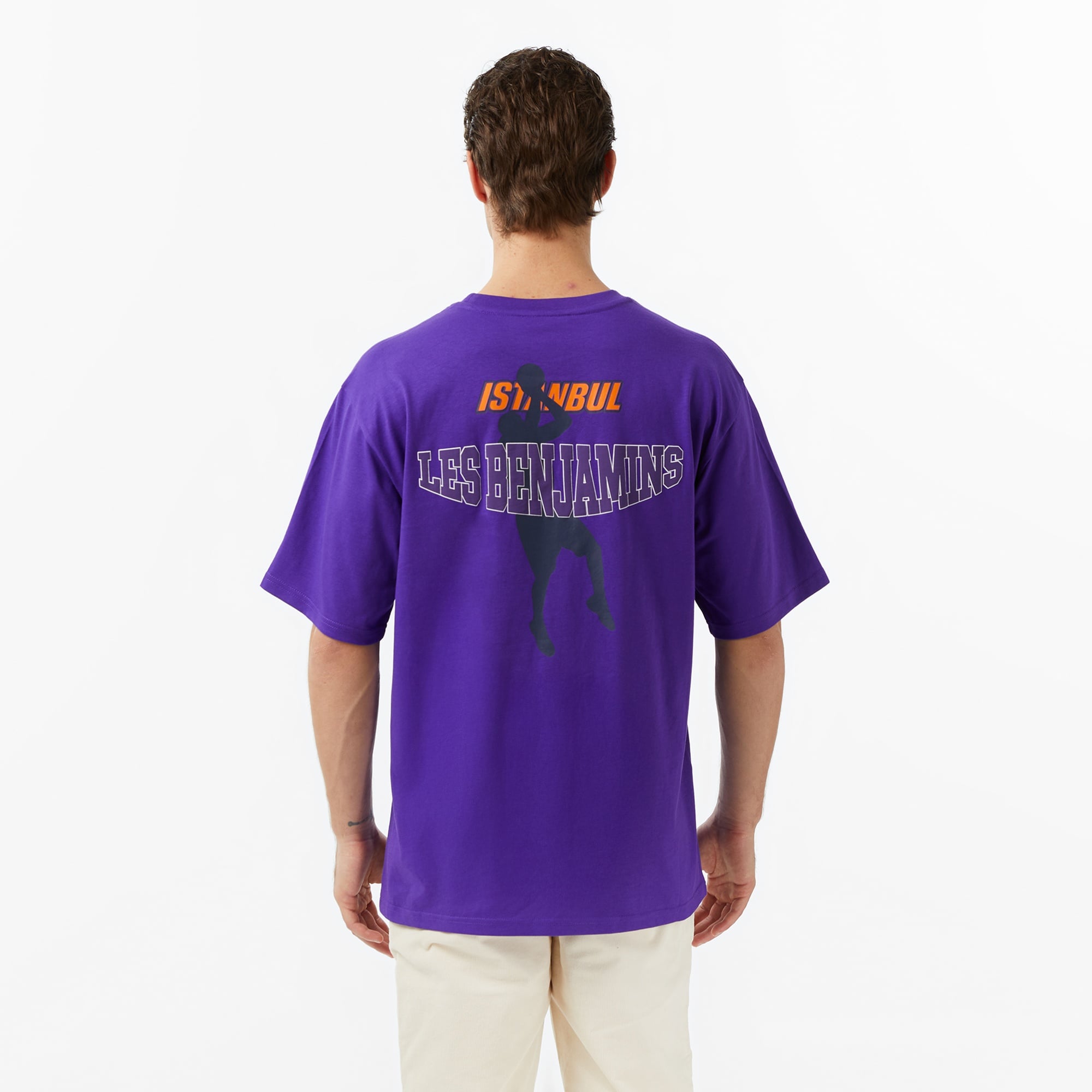 Les Benjamins Essentials 709 Erkek Mor T-Shirt