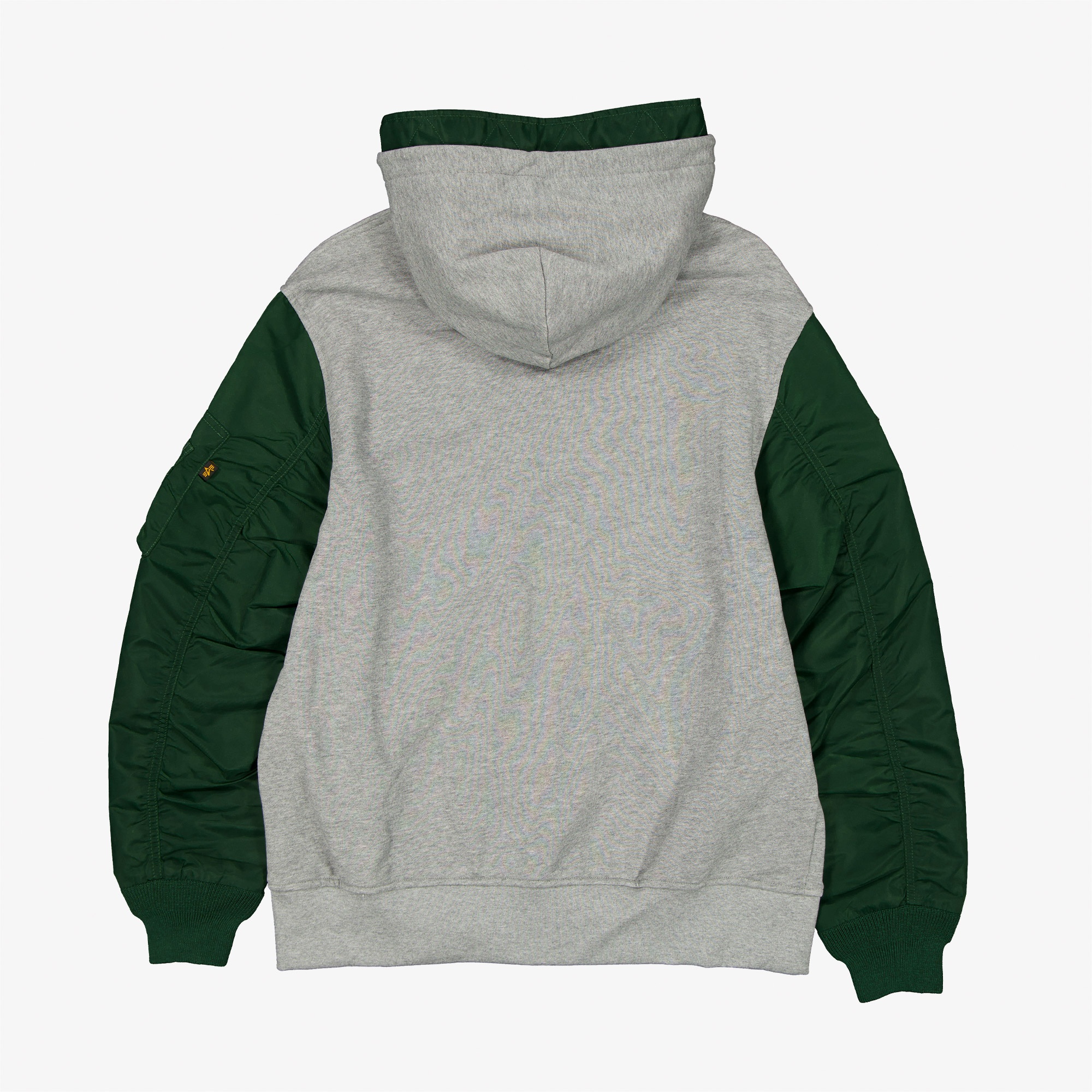 Alpha Industries x New Era Green Bay Packers MA-1 Full Zip Erkek Gri/Yeşil Sweatshirt