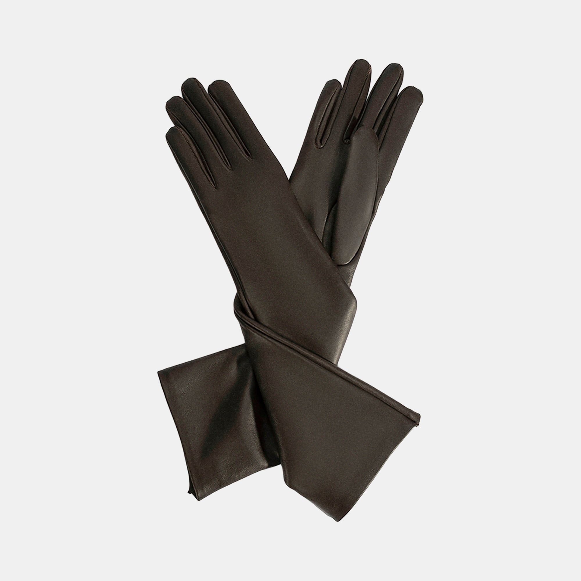 DESA Kadın Acı Kahve Uzun Deri Eldiven