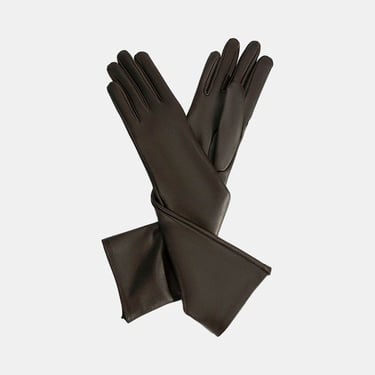  DESA Kadın Acı Kahve Uzun Deri Eldiven