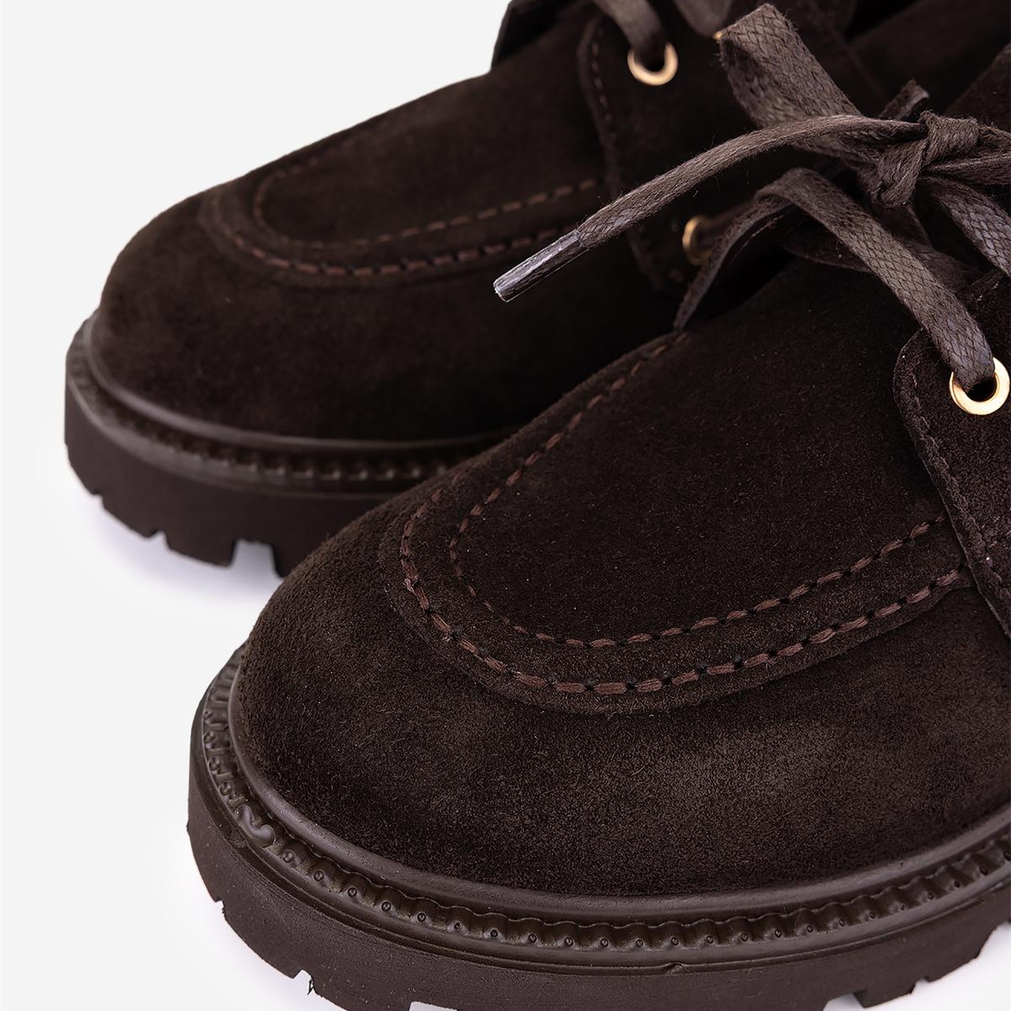 Valmenti Kadın Hakiki Deri Kahverengi Süet Casual Ayakkabı