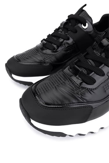  Tamer Tanca Erkek Hakiki Deri Siyah Sneakers & Spor Ayakkabı